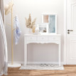 Darson Console table d'appoint rangements blanc