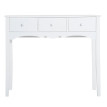 Darson Console table d'appoint rangements blanc