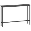 Aubine Console d'entrée effet marbre métal noir