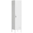 Armoire Kalioal métallique verrouillable penderie porte étiquette blanc
