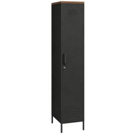 Melaria armoire métallique rangement étagères réglables noir