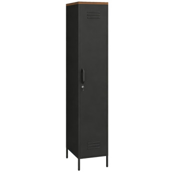 Melaria armoire métallique rangement étagères réglables noir