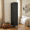 Melaria armoire métallique rangement étagères réglables noir