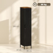 Melaria armoire métallique rangement étagères réglables noir