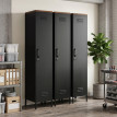 Melaria armoire métallique rangement étagères réglables noir