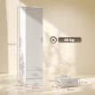 Armoire Norarvik penderie avec tiroir et tringle blanc