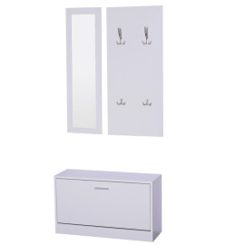 Enoren meuble d'entrée design contemporain blanc