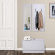 Enoren meuble d'entrée design contemporain blanc