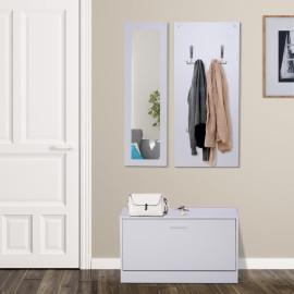 Enoren meuble d'entrée design contemporain blanc