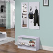 Enoren meuble d'entrée design contemporain blanc