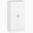 Armoire à chaussures Eler rangement entrée étagères ajustables blanc