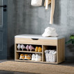 Meuble à chaussures Calio rangement gain de place bois coloré