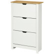Produit Aurane armoire chaussures range chaussures 18 paires blanc naturel