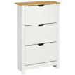 Produit Aurane armoire chaussures range chaussures 18 paires blanc naturel