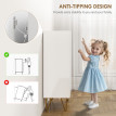 Armoire à chaussures Enys rangement chaussures étagères réglables blanc