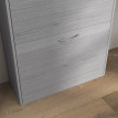 Meuble à chaussures Naleum compact entrée rangement chaussures gris