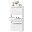 Armoire à chaussures Valio métal compacte murale Blanc