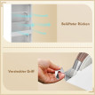Armoire à chaussures Valio métal compacte murale Blanc