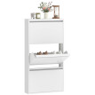 Armoire à chaussures Valio métal compacte murale Blanc