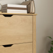 Solea meuble à chaussures slim gain de place bois naturel