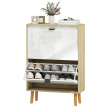 Avara meuble à chaussures étroit blanc