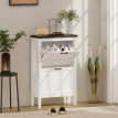 Lorores Meuble à chaussures gain de place, tiroirs basculants, blanc