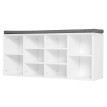 Armoire à chaussures banc Terorara rangement chaussures blanc