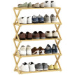 Corea range chaussures pliable bambou vertical 5 niveaux naturel