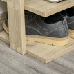 Étagère à Chaussures Oreo Gain de Place Bois Chêne