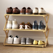 Meuble à chaussures Ralel pliable bambou 3 niveaux naturel