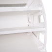 Produit Zelreane Armoire à chaussures avec banc rangement entrée blanc