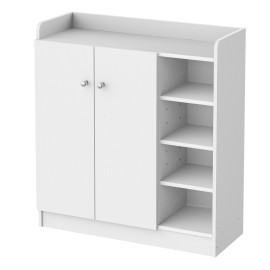 Meuble à chaussures Celilis rangement moderne blanc