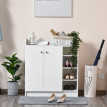 Meuble à chaussures Celilis rangement moderne blanc
