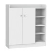 Meuble à chaussures Celilis rangement moderne blanc