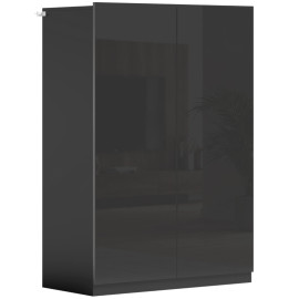 Armoire à chaussures Verys 5 niveaux réglables entrée couloir Noir