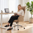 Fauteuil de bureau Norisin ergonomique appuie tête réglable marron