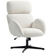 Chaise de Bureau Belaos ergonomique velours réglable Crème