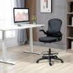 Fauteuil de bureau Elvik ergonomique réglable avec repose pieds noir