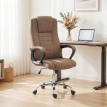Jarervik chaise de bureau ergonomique pivotante inclinable marron