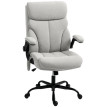 Chaise de Bureau Olonea Massage Hauteur Réglable Accoudoirs Abattables Gris