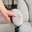 Chaise de Bureau Olonea Massage Hauteur Réglable Accoudoirs Abattables Gris