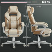 Fauteuil Gamer Jaray Inclinable Repose pieds Lombaire Crème