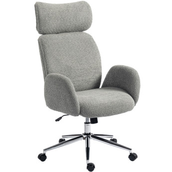 Fauteuil de bureau Vilis ergonomique appuie tête réglable gris foncé