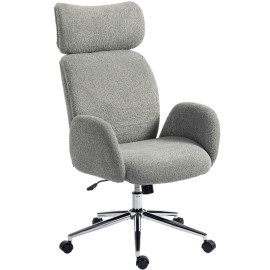 Fauteuil de bureau Vilis ergonomique appuie tête réglable gris foncé