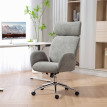 Fauteuil de bureau Vilis ergonomique appuie tête réglable gris foncé
