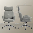 Fauteuil de bureau Vilis ergonomique appuie tête réglable gris foncé