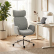 Fauteuil de bureau Vilis ergonomique appuie tête réglable gris foncé