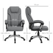 Chaise de bureau Harane ergonomique réglable à bascule gris