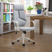 Chaise de Bureau Galac fauteuil président ergonomique pivotant gris