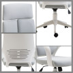 Chaise de Bureau Galac fauteuil président ergonomique pivotant gris